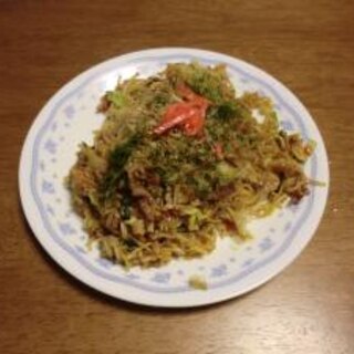 ホットプレートで作るそばめし